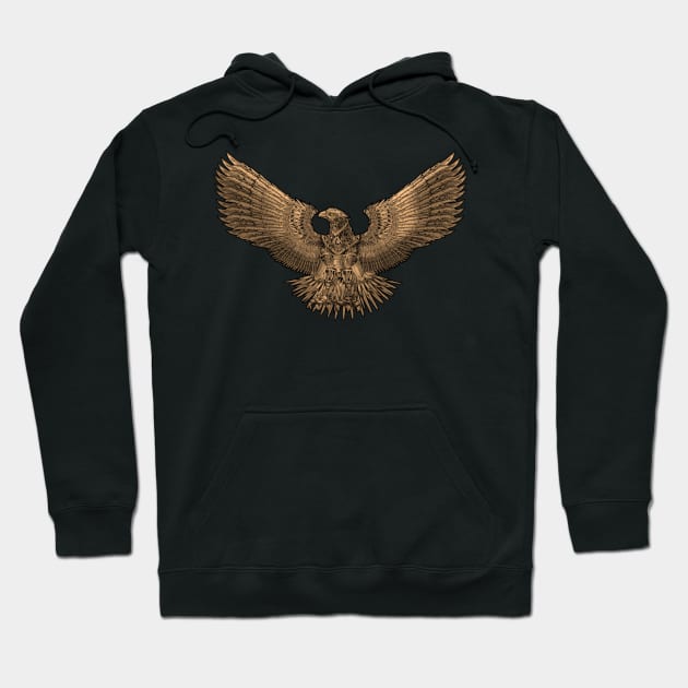 Ancient Rome Steampunk Roman Eagle Aquila Legion Standard Hoodie by Styr Designs